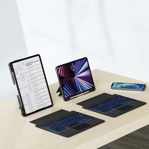 حافظة لوحة مفاتيح ويوو ماج تتش لجهاز ايباد مقاس 12.9 بوصة - أسود