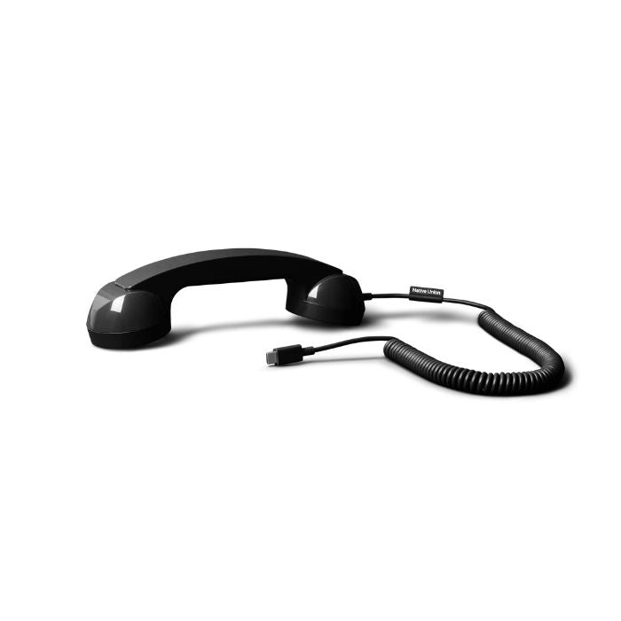Native Union Pop Phone Alarm Retro Handset USB-C – NU-POP-P-BLK