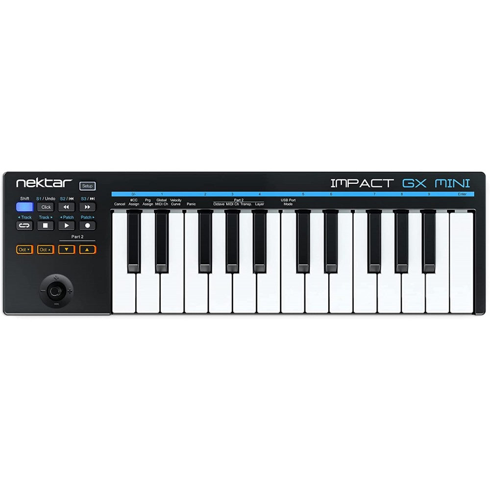 Nektar Impact USB MIDI Controller Keyboard with Nektar DAW Integration - Black