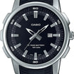 Casio General Black Rubber Black Dial For Men MTP-E195-1A