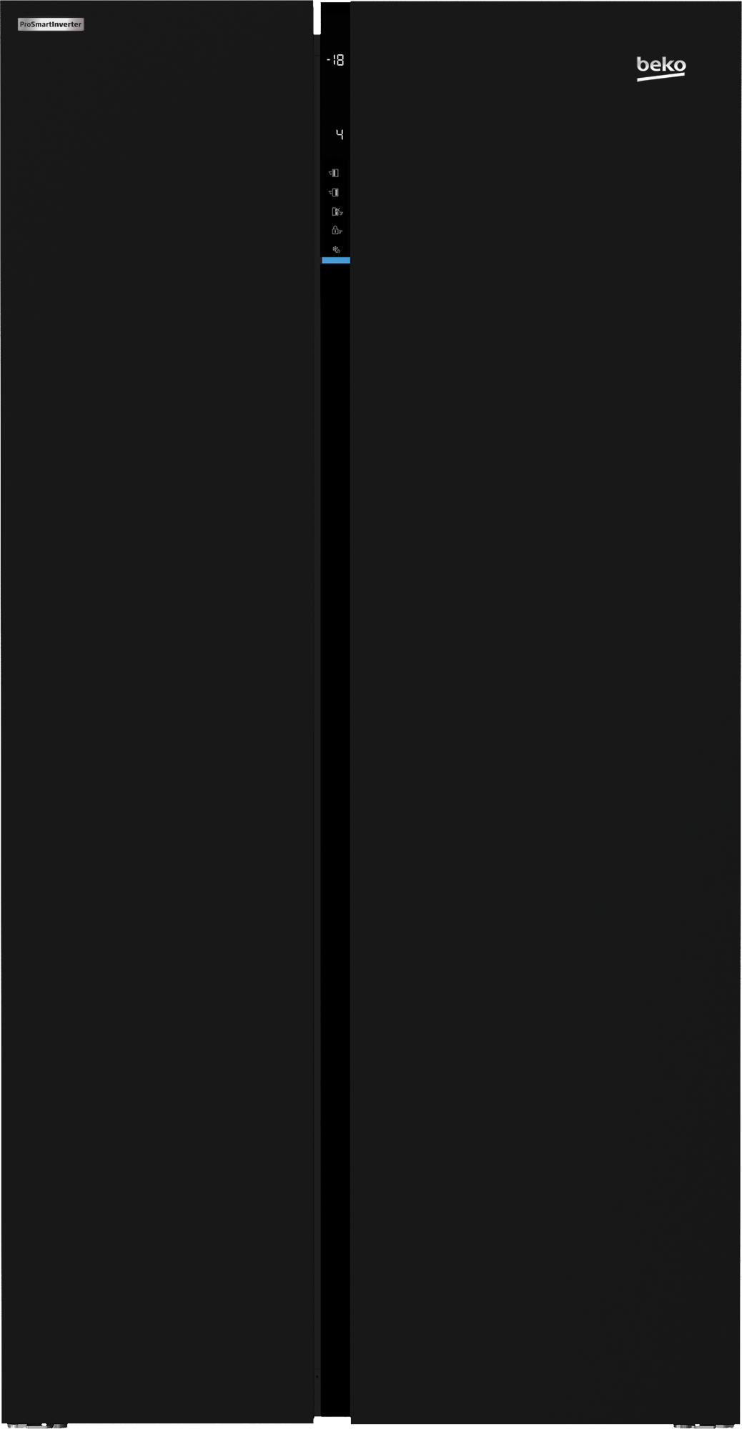 ثلاجة بيكو 558 لتر بدون تجميد لون أسود A++