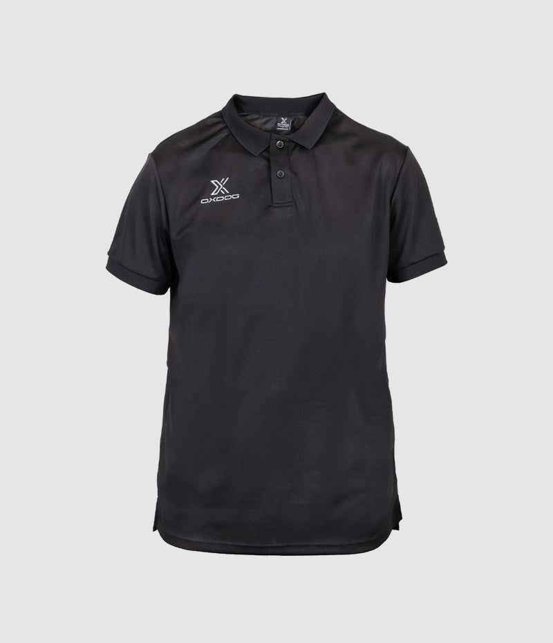 OXFORD II PIQUE أسود – بولو كلاسيكي عصري ومريح