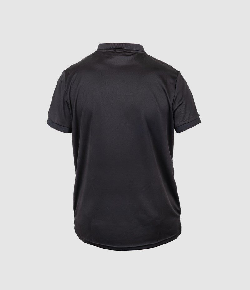 OXFORD II PIQUE أسود – بولو كلاسيكي عصري ومريح