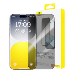 شاشة حماية زجاجي للخصوصية من باسيوس دايموند لهاتف iPhone 15 Pro