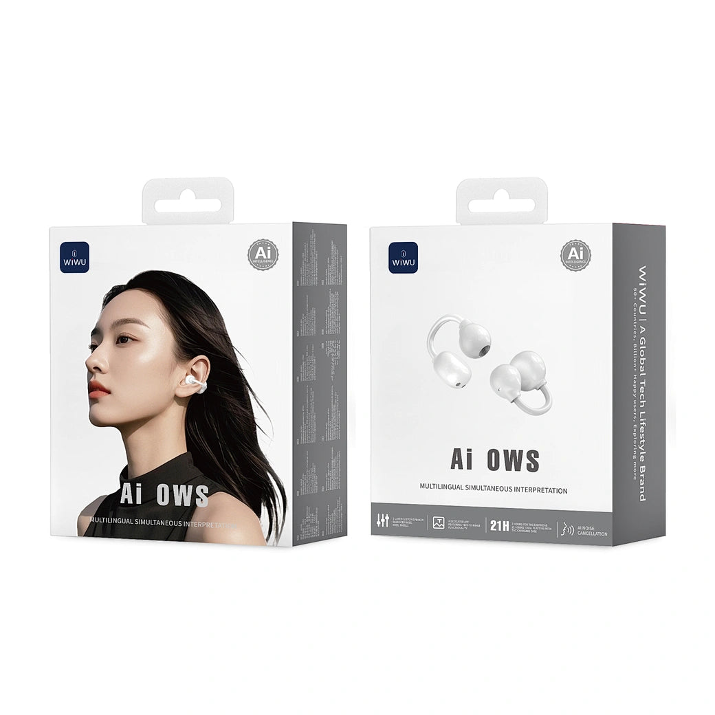 سماعات أذن WiWU Ai301 AI للترجمة مع بلوتوث 5.4