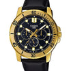 Casio Watch MTP-VD300GL-1E. Triple clasp; Stainless steel strap