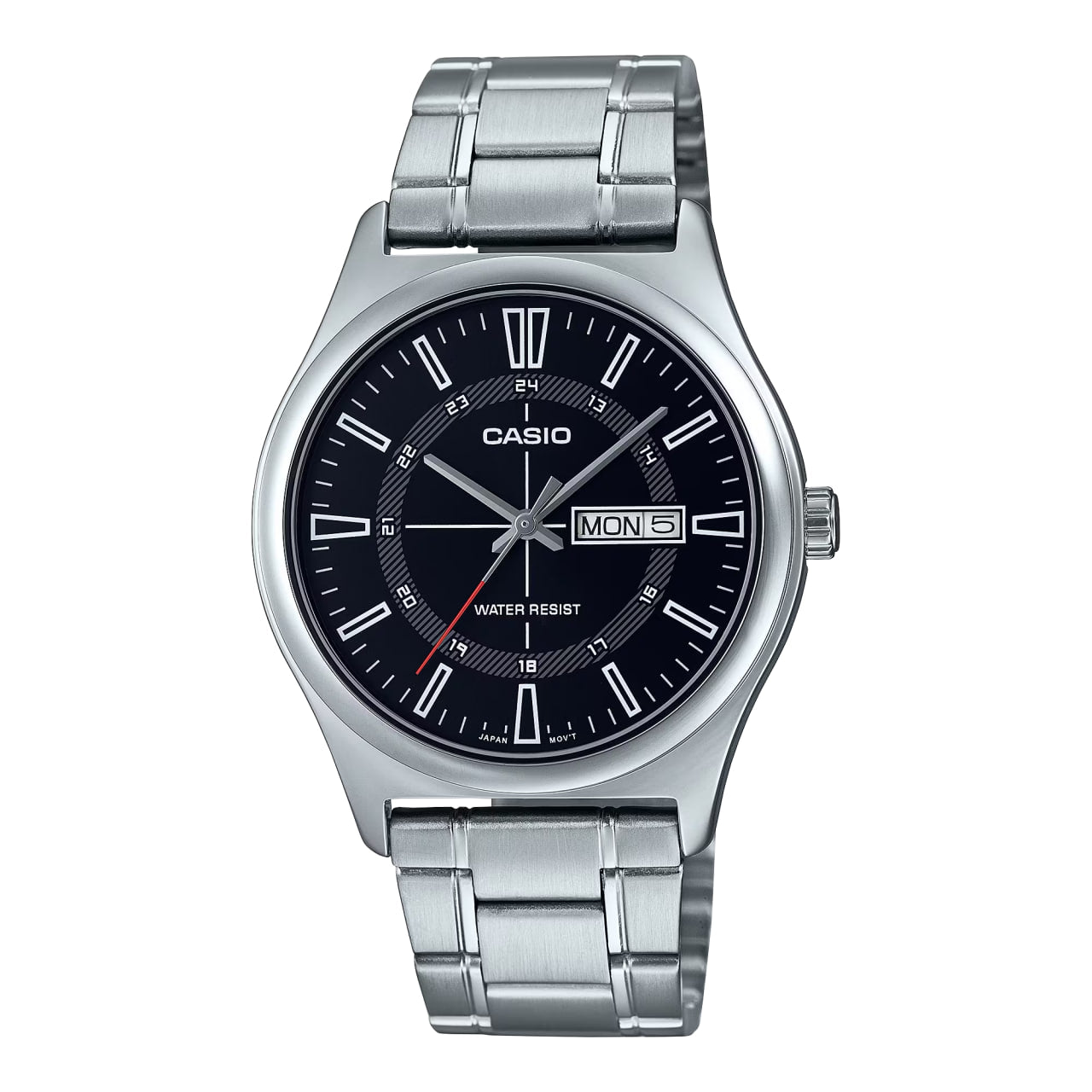 Casio Wristwatch Men's Mtp-V006D-1c Black Vintage Steel