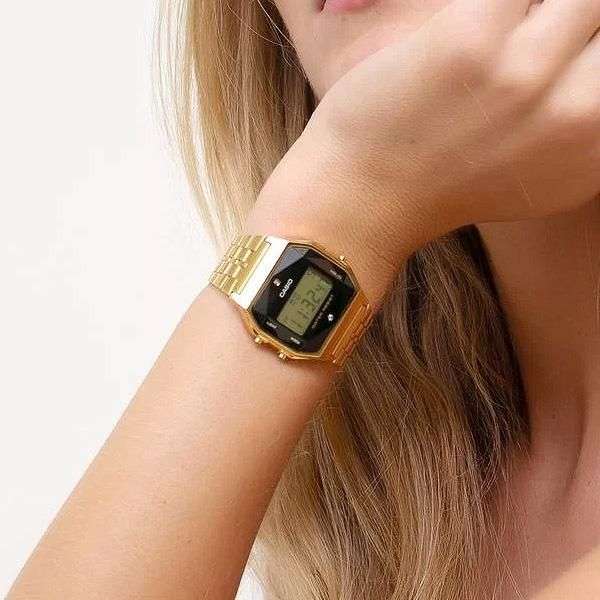 Casio Gold A159WGED-1DF Natural Diamond Digital