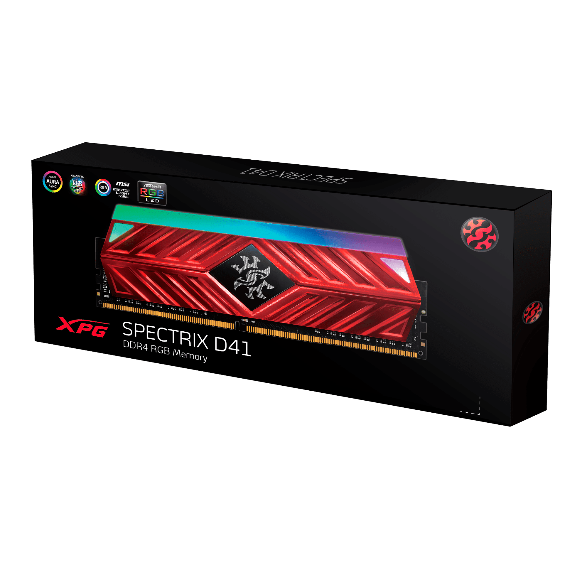 مجموعة ذاكرة XPG SPECTRIX D41 DDR4 SDRAM سعة 32 جيجابايت (2 × 16 جيجابايت)