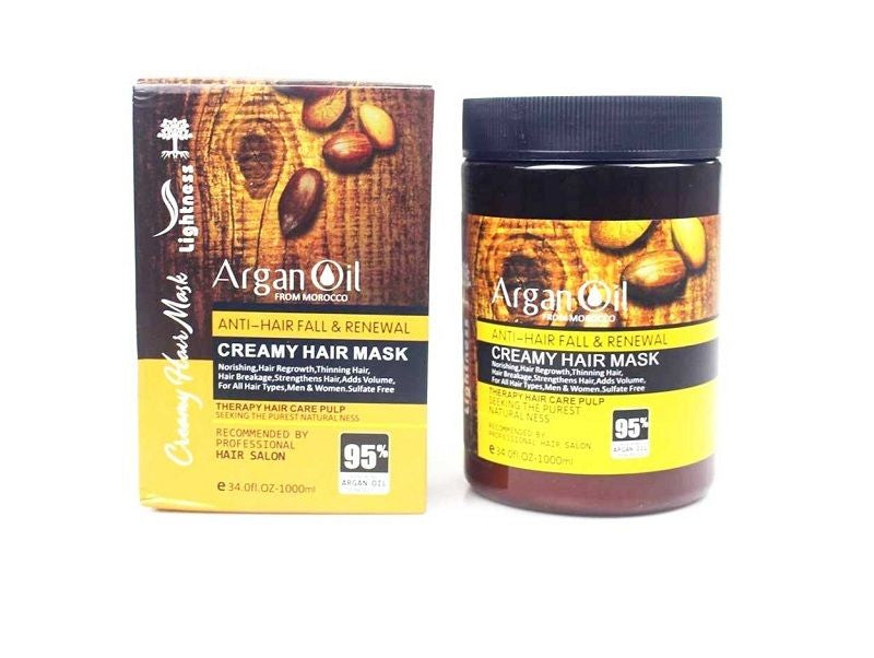 لايتنيس ماسك كريم للشعر بخلاصة زيت الأرغان – 1000 مل