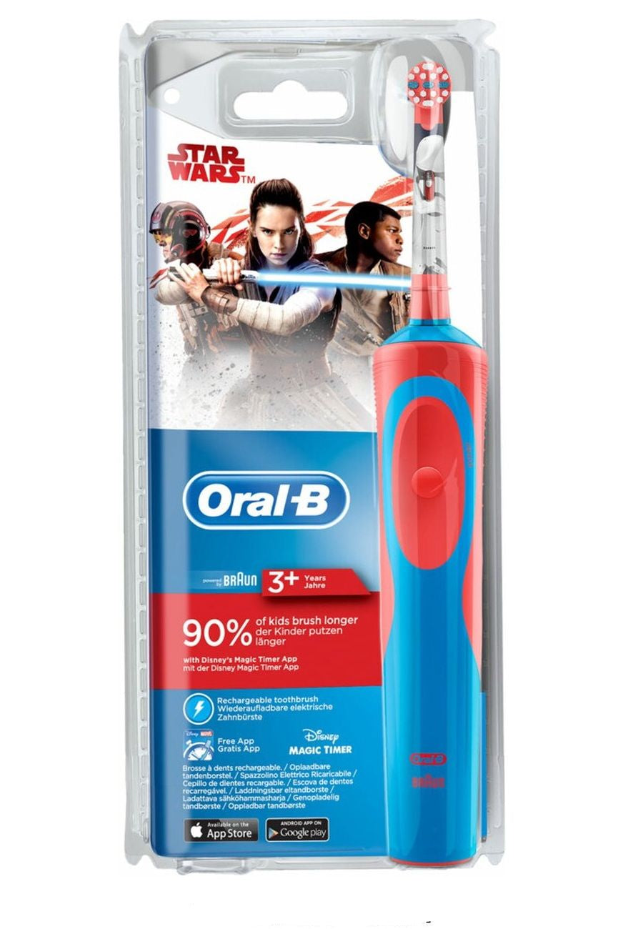 Oral-B Kids Star Wars Rechargeable Toothbrush +3 Red