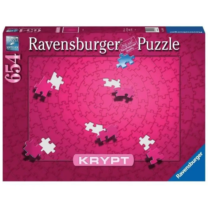 أحجية Ravensburger 654 قطعة - Krypt Spiral الوردي