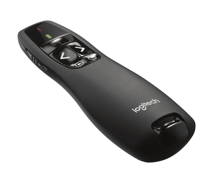 جهاز عرض لاسلكي Logitech R400، جهاز عرض لاسلكي مع مؤشر ليزر