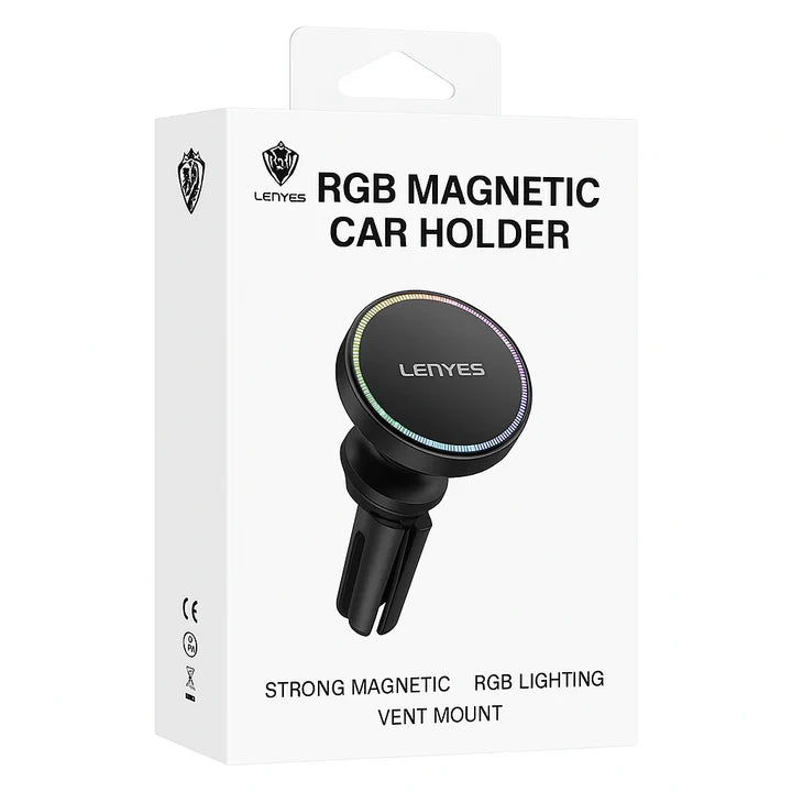LENYES MHW012 Magnetic Car Phone Holder – Black