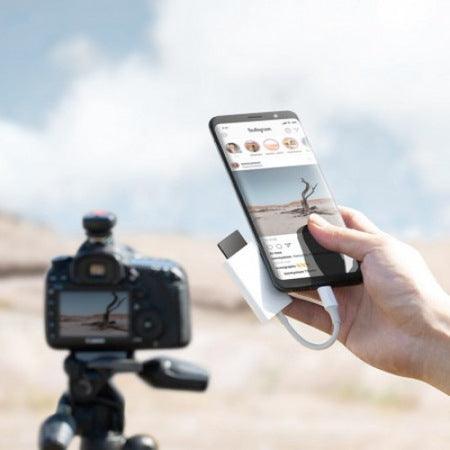 قارئ بطاقات UGREEN USB-C إلى SD+TF 4.0 متعدد الوظائف (أبيض)