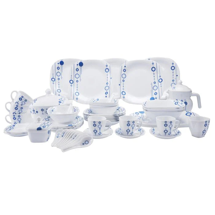 Royalford RF9760 Opalware 97-Piece Elegant Dinner Set