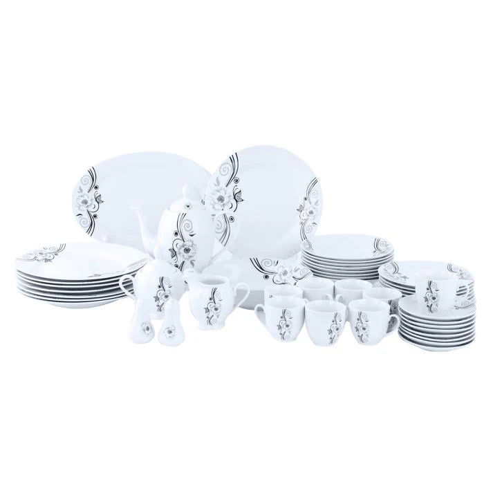 Royalford RF9989 Floria 49-Piece Elegant Dinner Set