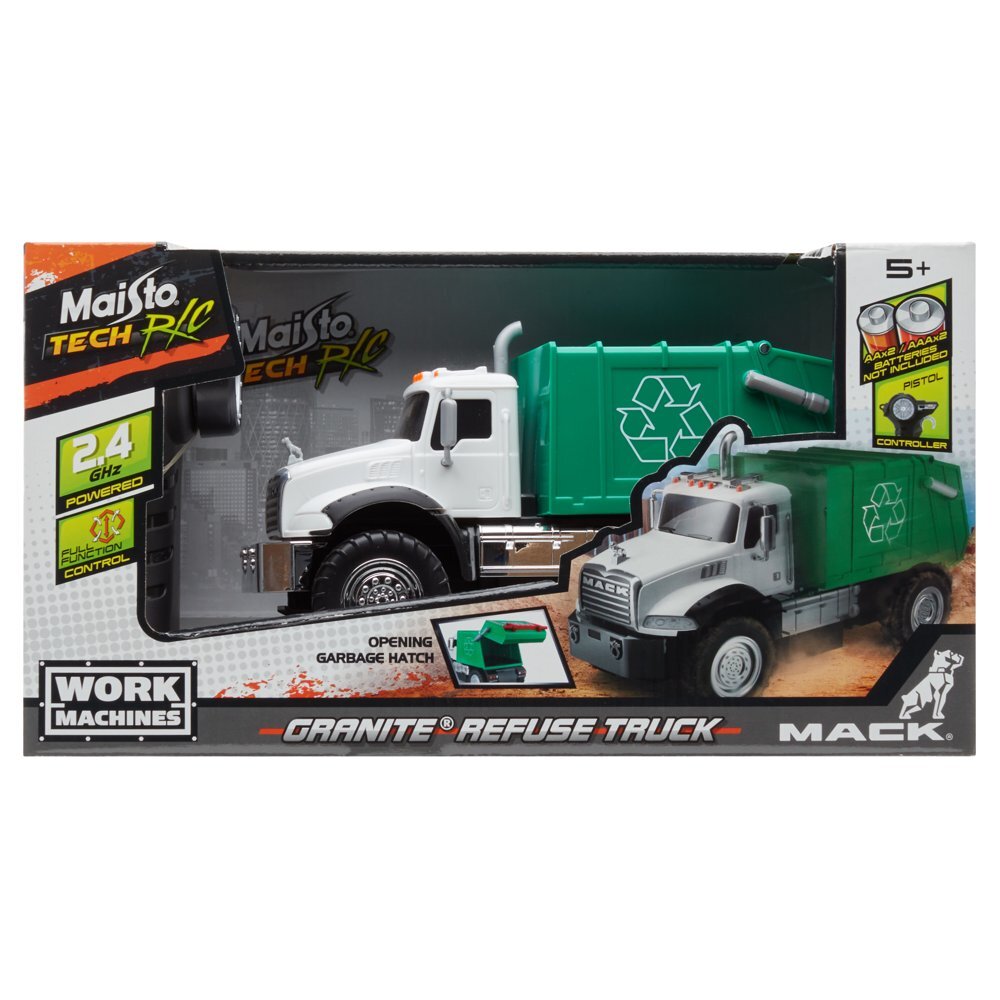 Maisto Tech Mack Granite Garbage Truck Remote Control Car