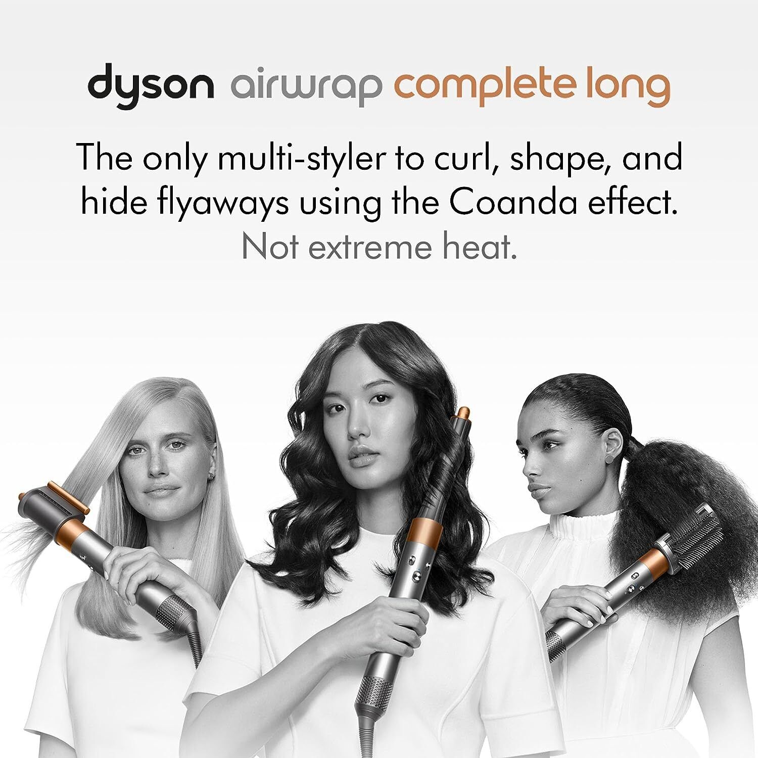 مجموعة مصفف الشعر متعدد الاستخدامات Dyson Airwrap - نيكل/نحاس