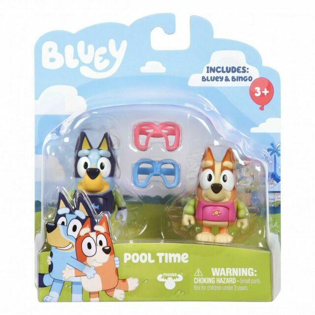 Moose Bluey - Pool Time: Bluey & Bingo 2.5'' Figures