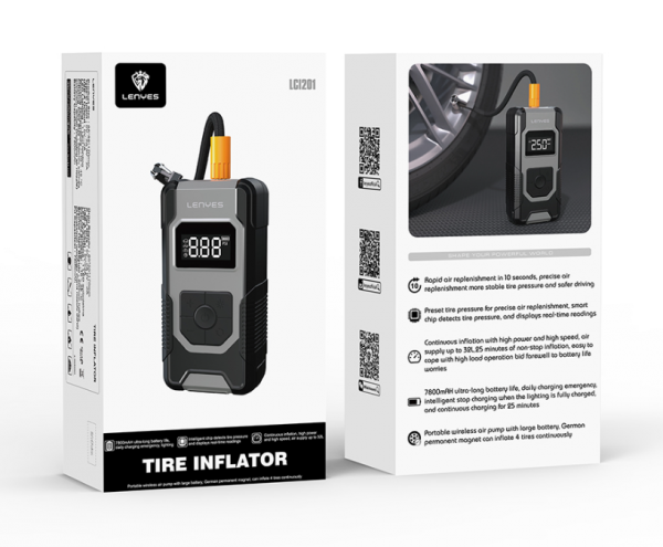 Lenyes LCI201 Smart Car Air Compressor – Fast & Portable