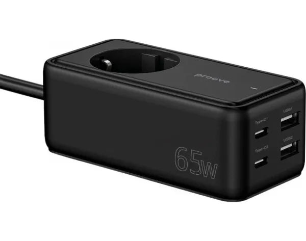 وصلة كهربائية بروف بقوة 65 وات وبطول 1.5 متر ومقبس واحد