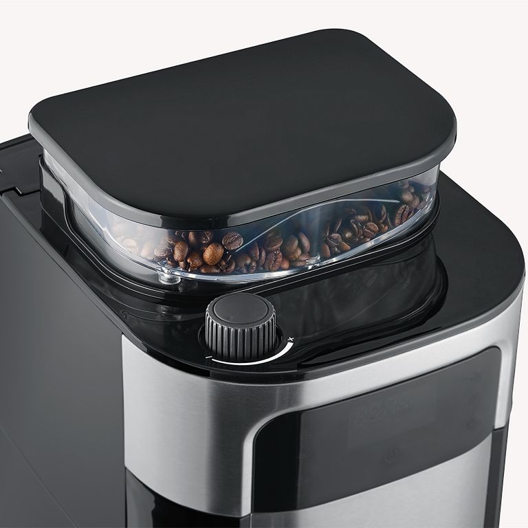 ماكينة صنع القهوة سيفيرين 1000 واط مع فلتر ومطحنة من الفولاذ المقاوم للصدأ