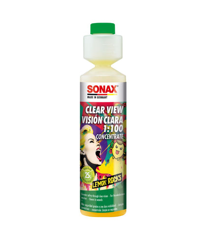 SONAX XTREME Clear View NanoPro Windscreen Wash Concentrate – Lemon, 250ml