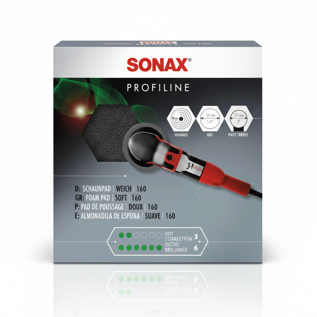 SONAX Soft Grey Polishing Pad – 160mm