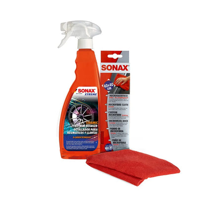 SONAX Wheel Protection & Microfibre Cloth – Care Bundle