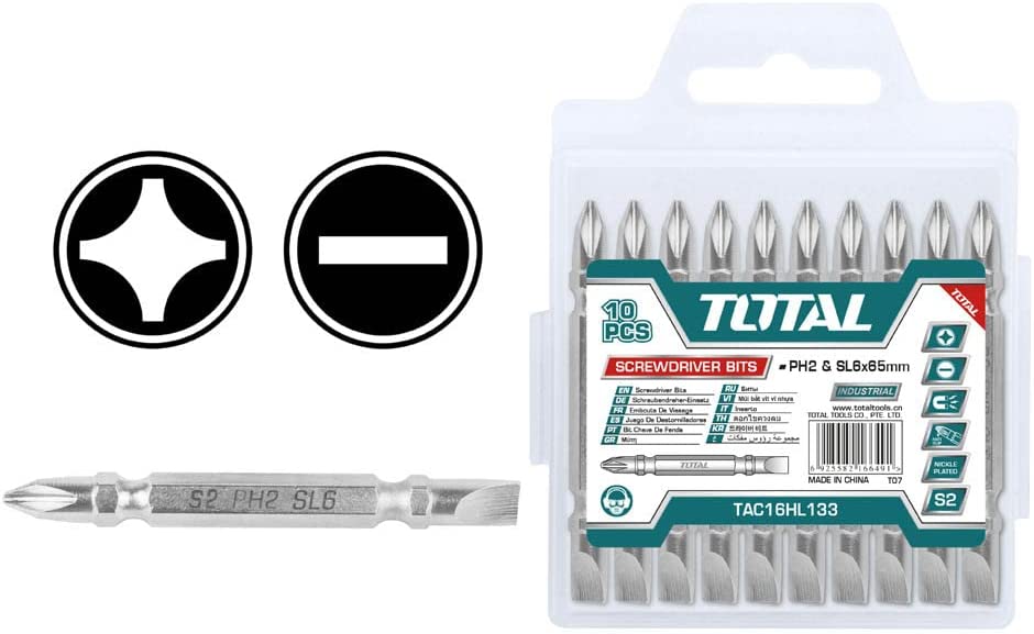 TOTAL Screwdriver Set 10 Pcs (TAC16HL133)