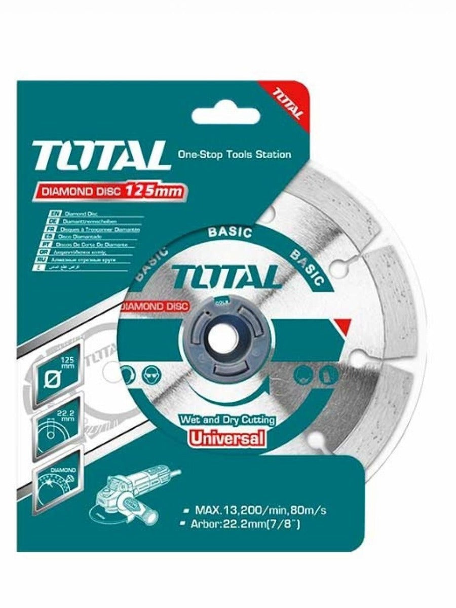 TOTAL Dry diamond disc 125(5")X22.2mm
