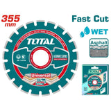 TOTAL Diamond Cutting Disc for Asphalt & Concrete 355mm - 14" (TAC2113551)