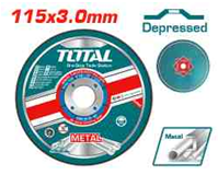 TOTAL Abrasive Depressed Metal Cutting Disc 115*3.0mm - 4" (TAC2211152)