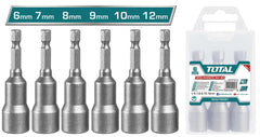 طقم مسامير مغناطيسية 6 قطع من توتال 6mm-12mm (TAC2765061) | قوة ودقة عالية