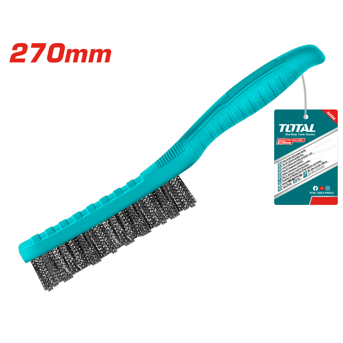 TOTAL Wire brush 270mm (TAC3804051)