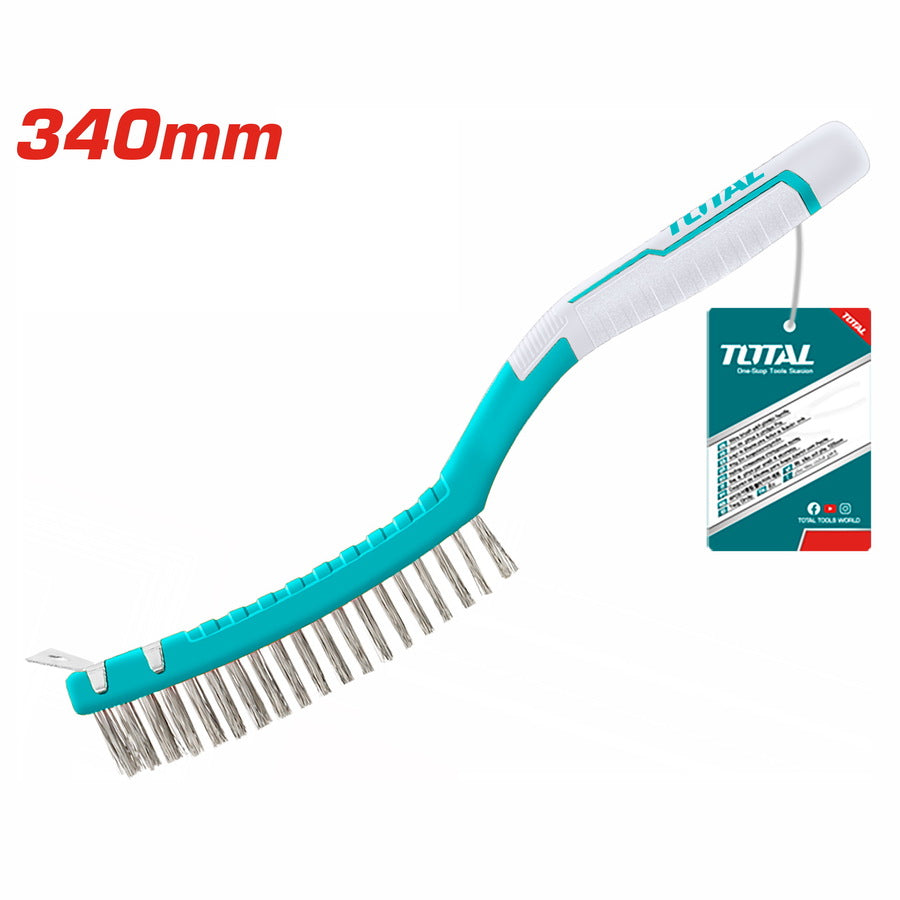 TOTAL Wire Brush 340mm |3 Rows (TAC38051)