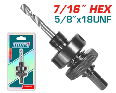 TOTAL Arbor for hole saw Hex shank 7/16" (TAC4202)