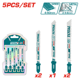 TOTAL Jig saw blade set (TAC51051)