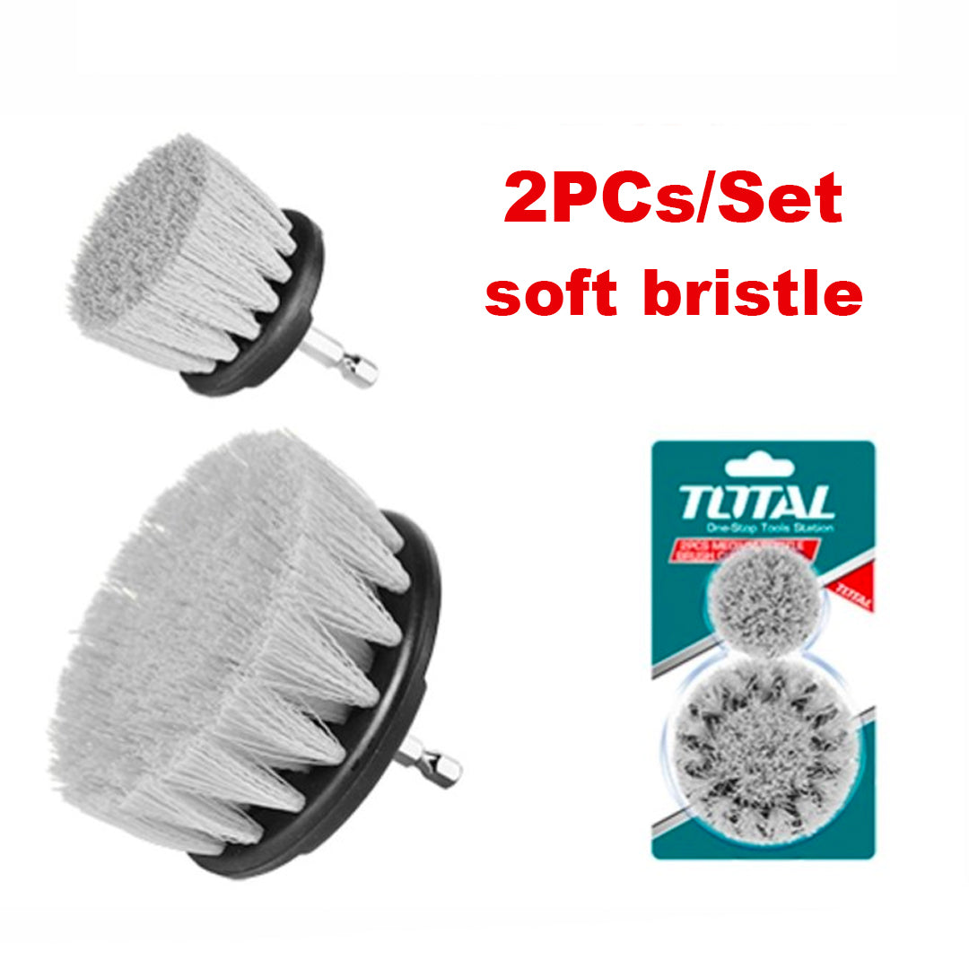 TOTAL TACS3235 2 Pcs Soft Bristle Brush Set