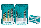 TOTAL Metal, Concert and wood drill bits set