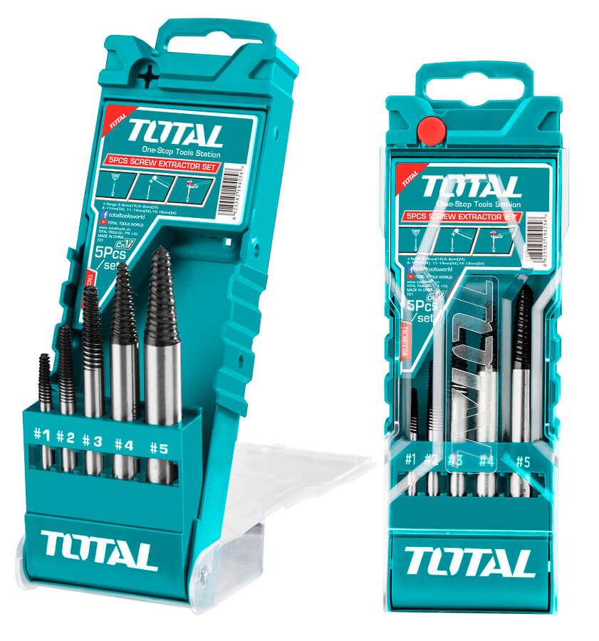 TOTAL 5PCS Screw extractor set