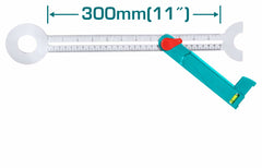 TOTAL Sliding T Bevel Gauge (TAHS3011) – Precision & Easy Angle Adjustment