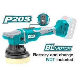 TOTAL Lithium-Ion Angle Polisher 20V battery and charger are not included