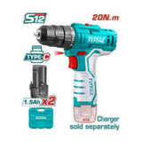 TOTAL Drill 12V with 2 battries but no charger (TDLI12328)