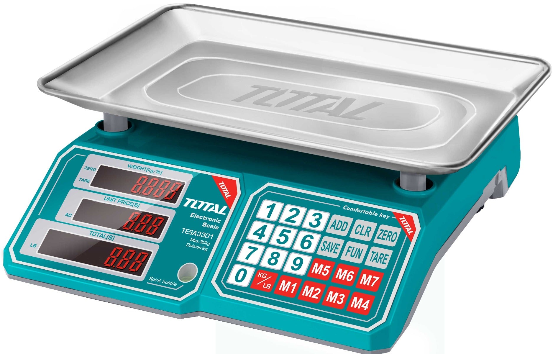 Total Electronic Scale 30KG (TESA3301) – Accurate & Reliable