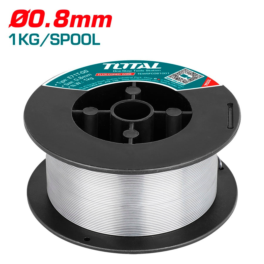 TOTAL Flux-cored Welding Wire 0.8mm – 1Kg, Low Spatter