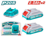 TOTAL P20S Lithium-Ion battery and charger kit (TFBCPK1222)