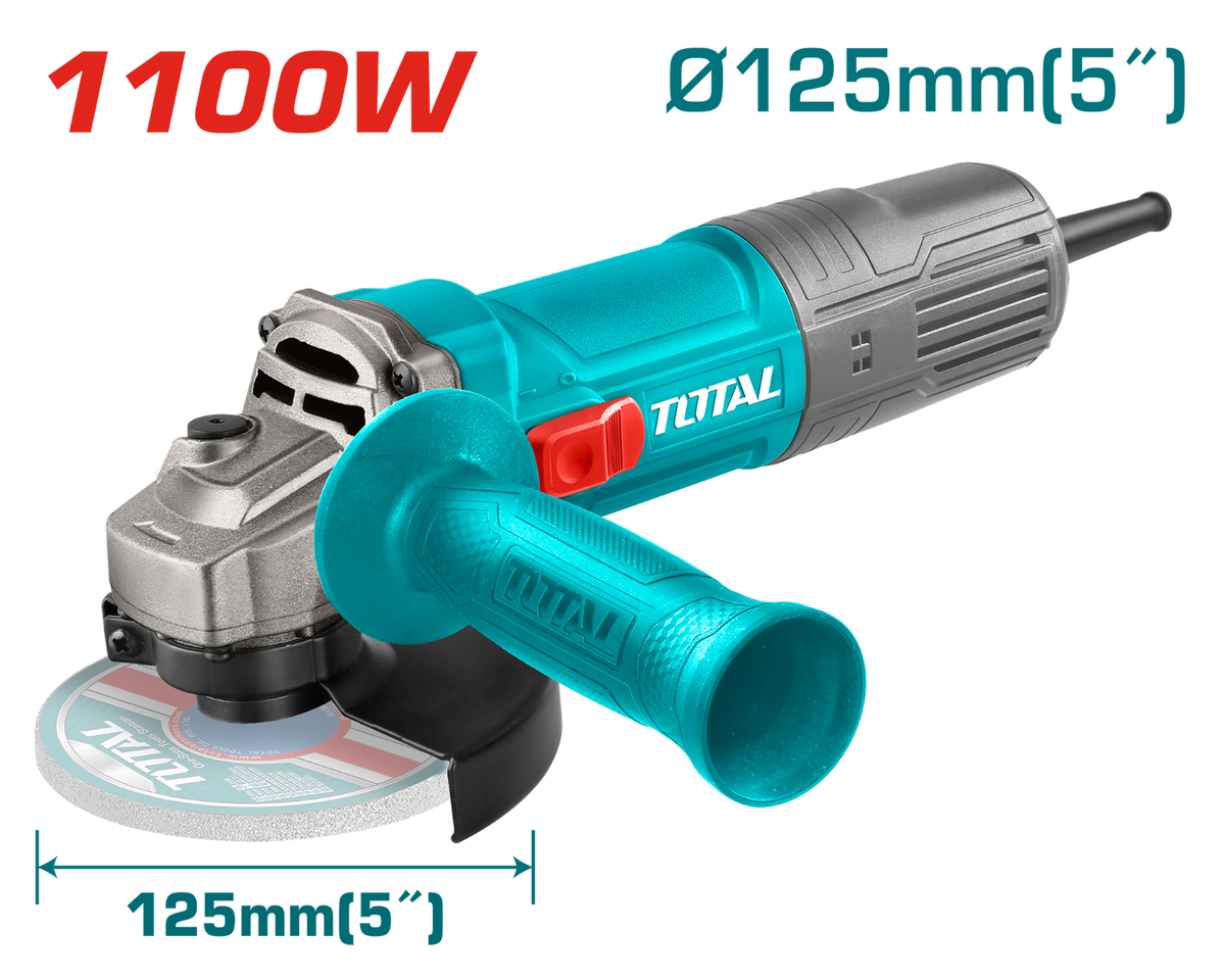 TOTAL Angle grinder 5'' 1100W (TG11012536)