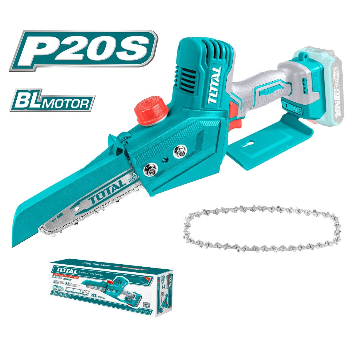 منشار صغير برشلس 20V – 15سم | 6إنش من توتال (TGSLI20683)